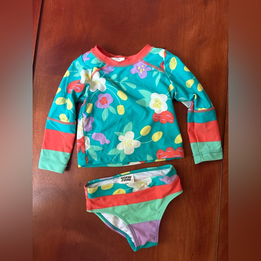 18 months Wave Zone toddler girls’ swimsuit